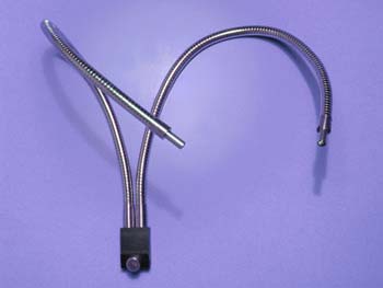 Bifurcated Gooseneck Fiber-optic Light Pipe