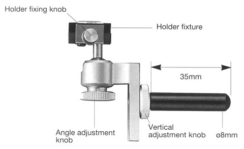 Ball Joint Accessory for attaching holders to manipulators freely.