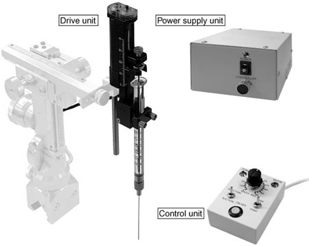 Motorized Microinjector for continuous injection at a fixed speed with minimal vibration