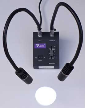 LED Dual Goose-neck Illuminator for Microscopes