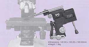 Three-Axis Coarse/Fine Joystick-Type Micromanipulator with Tilting Apparatus (Bracket Mount)