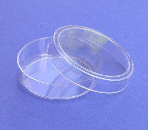 60mm slippable, vented, rounded edge Petri Dishes (500/cs)